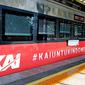 PT Kereta Api Indonesia (Persero) memeriahkan peringatan Hari Ulang Tahun ke-76 Republik Indonesia (RI) Tahun 2021 dengan memasang livery khusus pada lokomotif dan kereta serta ornamen HUT RI di stasiun-stasiun mulai Minggu (1/8/2021).