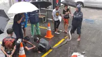 Kemang Banjir, Warga Temukan Sanca 3 Meter 