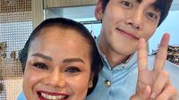Makeup artist (MUA), Arnie Suryo, syuting bareng&nbsp;Ji Chang Wook di Yogyakarta. (dok. Ist)
