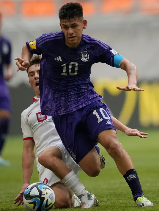 Timnas Argentina U-17 berhak maju ke babak 16 besar Piala Dunia U-17 2023. (AP Photo/Achmad Ibrahim)