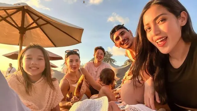 6 Gaya Kasual Jessica Iskandar Liburan di Bali, Ajak Baby Don ke Pantai untuk Pertama Kali