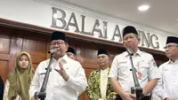 Gubernur DKI Jakarta Pramono Anung memastikan Pemerintah Provinsi (Pemprov) DKI Jakarta telah melakukan simulasi gempa bumi sebagai bagian dari upaya meningkatkan kesiapsiagaan menghadapi potensi bencana. (Liputan6.com/Tisha Maulida Fazriah)