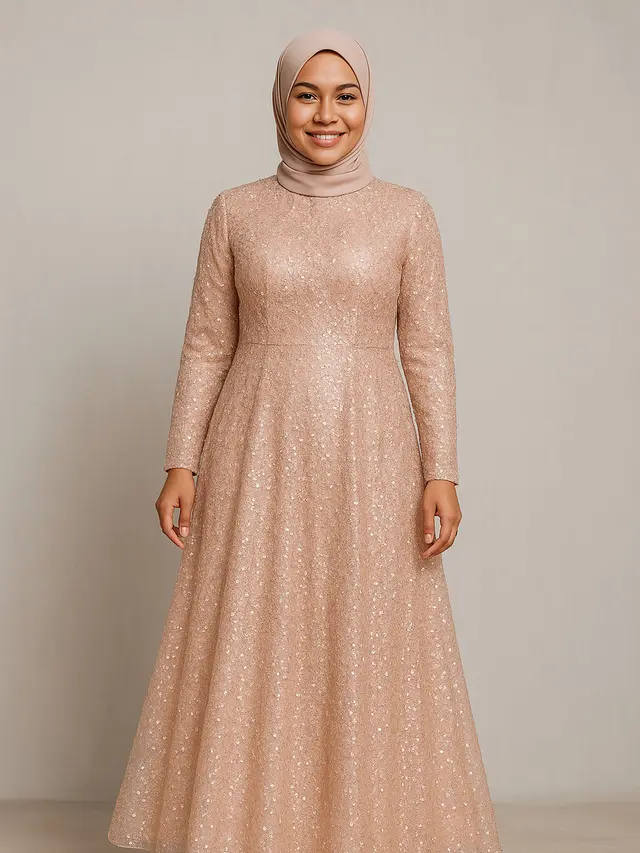 Gamis Brokat Paling Favorit di Tahun 2025 (Foto: ChatGPT)