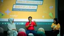Pgs. Kepala Departemen Komunikasi Perusahaan Sigit Wahono menjadi pembicara pada sesi mini class dalam acara Festival Millenials Berkarya di Gresik, Jawa Timur, Jumat (23/11). (Liputan6.com/HO/Eko)