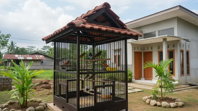 Ide Kandang Burung Sederhana di Halaman Rumah