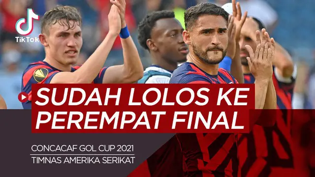 Berita video tiktok Bola.com tentang dereta tim yang sudah lolos ke 8 besar Concacaf Gold Cup 2021.