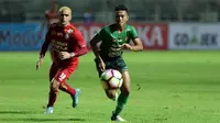 PS TNI menahan imbang Arema FC di Stadion Pakansari, Cibinong, Senin (3/7/2017) dalam lanjutan Liga 1. (Liputan6.com/Helmi Fitriansyah)