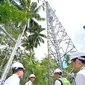 Presiden Joko Widodo saat meresmikan BTS 4G Bakti di Talaud. (Foto: BPMI Setpres/Muchlis Jr)