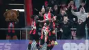 Antoine Semenyo dan Evanilson mencetak gol yang membawa Bournemouth meraih kemenangan mengejutkan 2-1 atas Manchester City. (AP Photo/Kirsty Wigglesworth)
