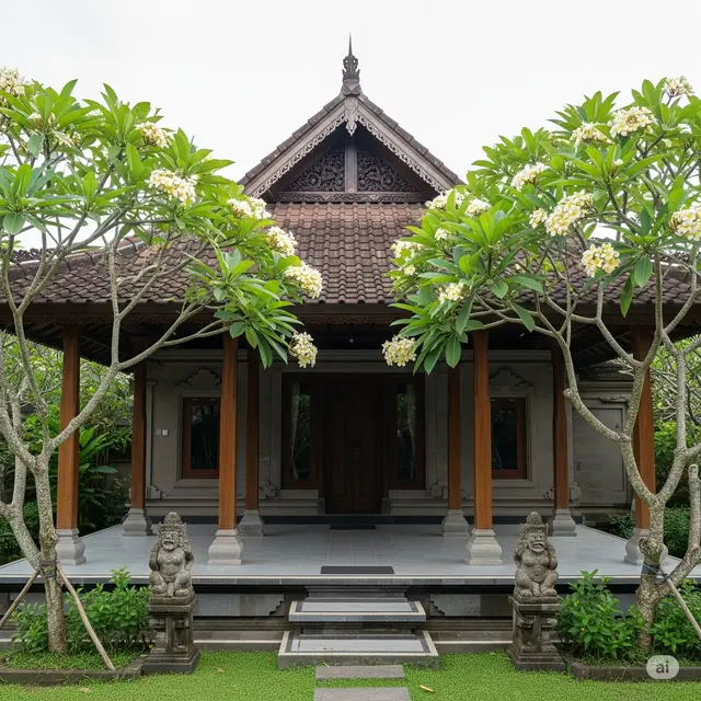 Klasik Bali dengan Atap Runcing