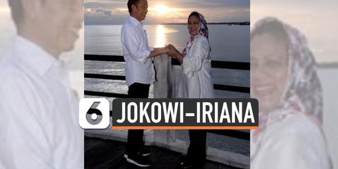 VIDEO: Jokowi Ajak Iriana Nikmati Senja di Kaimana