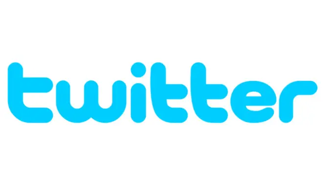 <p>Logo Twitter pada 2006-2010 dengan memperkenalkan kata dan warna biru ikonik. (Doc: Logos World)</p>