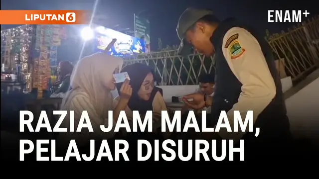 VIDEO: Razia Jam Malam Pelajar di Karawang, Orang Tua Senang