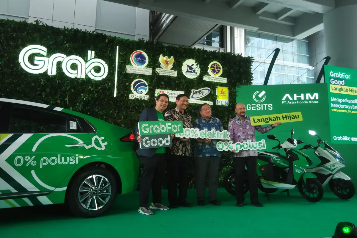 Grab Luncurkan Uji Coba Kendaraan Listrik
