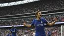 Pemain Chelsea, Marcos Alonso bisa menjadi senjata andalan Antonio Conte untuk mencetak gol. Saat ini Alonso telah mencetak dua gol untuk Chelsea.  (AFP/Ben Stansall)