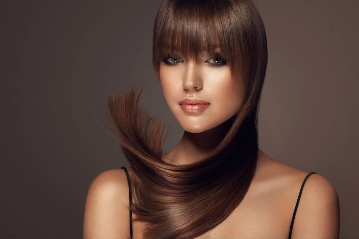 Ilustrasi rambut lurus