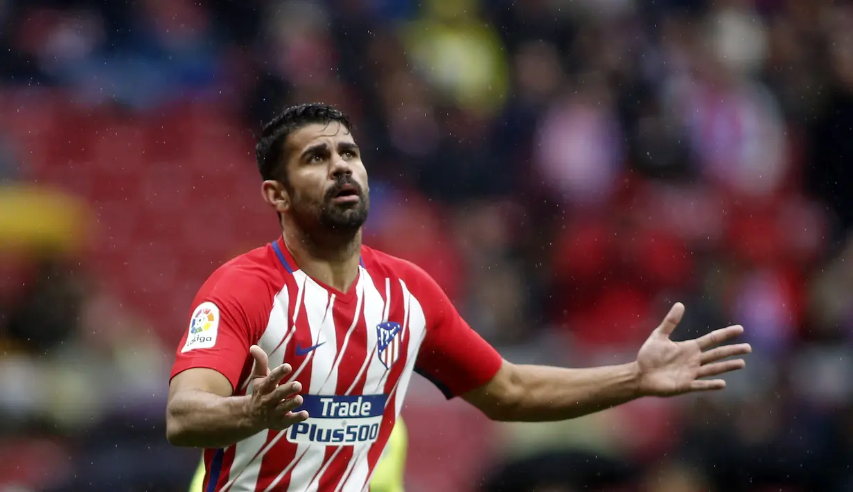 Diego Costa hengkang dari Chelsea ke Atletico Madrid dengan mahar sebesar 58 juta pound sterling. (AFP/Oscar Del Pozo)
