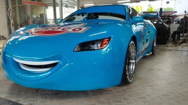 Mobil kartun Lighting McQueen versi nyata (PS Modify)