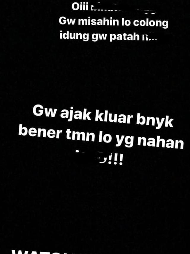 Unggahan Korban Pemukulan Kriss Hatta