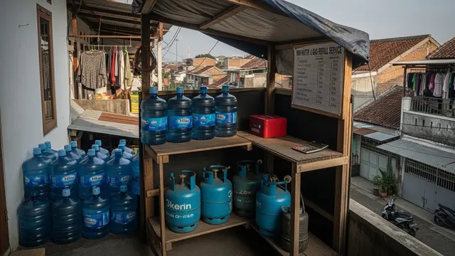 Ide Stand Jualan di Teras Rumah (AI)