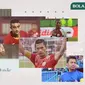 Bek terbaik Liga Indonesia: Bio Paulin, Otavio Dutra, Ismed Sofyan, Yustinus Pae dan Hamka Hamzah. (Bola.com/Dody Iryawan)