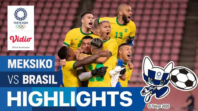 VIDEO: Dramatisnya Laga Semifinal Sepak Bola Putra Olimpiade Tokyo 2020, Timnas Meksiko Vs Timnas Brasil