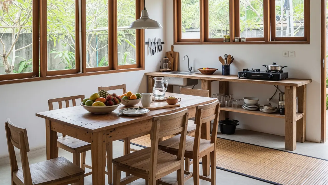Dapur Sederhana Tanpa Kitchen Set