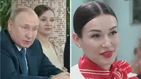Presiden Rusia Vladimir Putin bertemu para pramugari dan pilot wanita untuk bahas dampak invasi Ukraina. Dok: RT