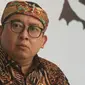 Anggota DPR RI Fadli Zon mendukung aspirasi beberapa tokoh yang menginginkan perubahan nama Provinsi Jawa Barat menjadi Provinsi Sunda atau Tatar Sunda. (Liputan6.com/Huyogo Simbolon)