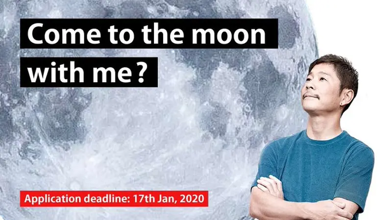 Yusaku Maezawa, miliarder Jepang mencari pasangan hidup yang bisa menemani perjalanannya ke bulan.