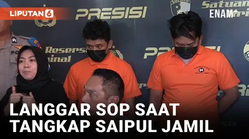 VIDEO: Langgar SOP saat Tangkap Saipul Jamil, 4 Anggota Polsek Tambora Dibebastugaskan