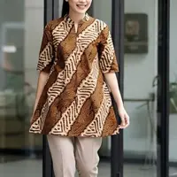 Batik Tunik Sederhana namun Elegan untuk Wanita Bekerja.