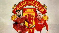 Manchester United - Bruno Fernandes Vs Eric Cantona (Bola.com/Adreanus Titus)