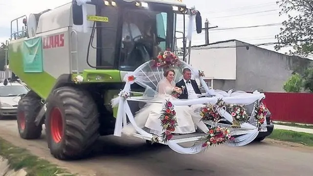 6 Kendaraan Pengantin Ukuran Besar Ini Bikin Heboh Pernikahan