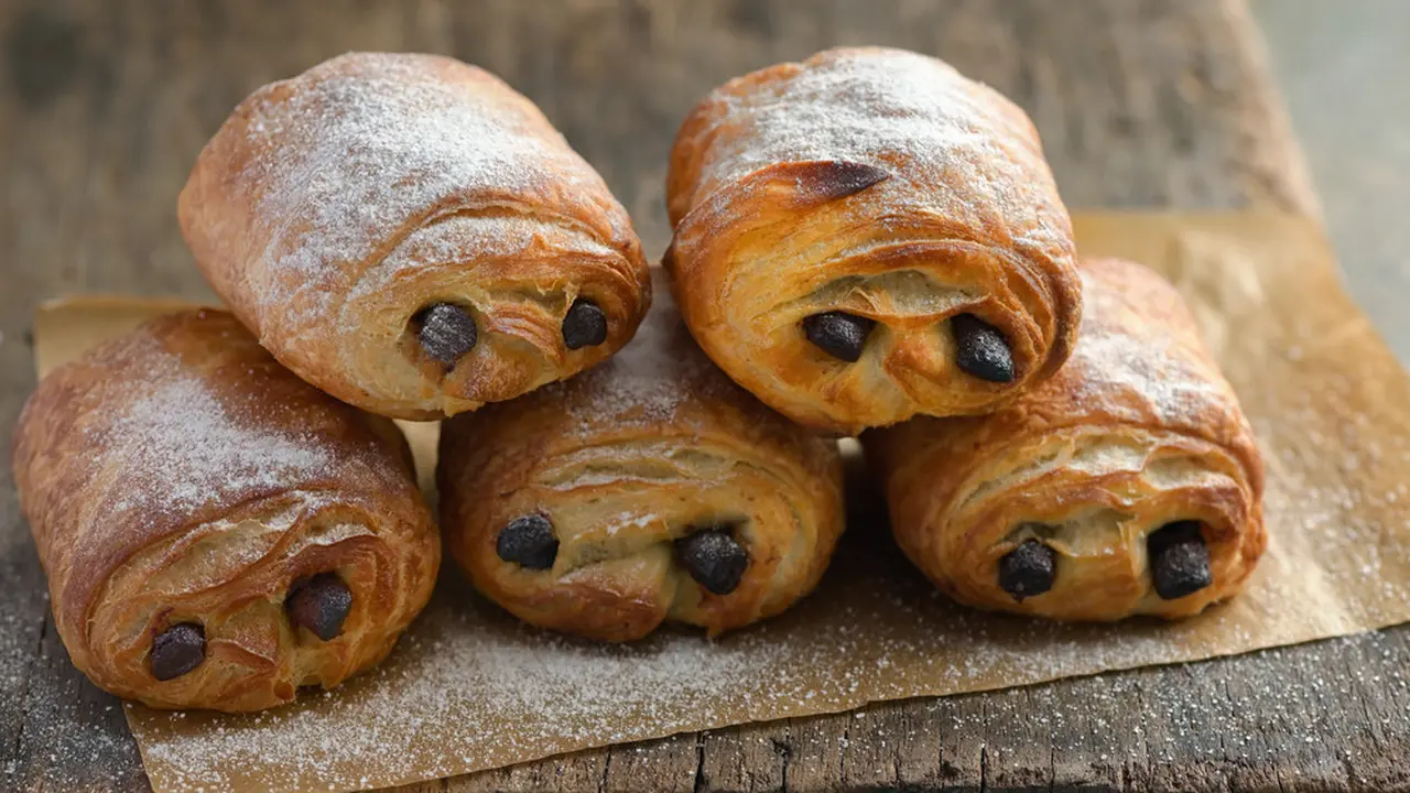 cara membuat roti pastri Pain Au Chocolat