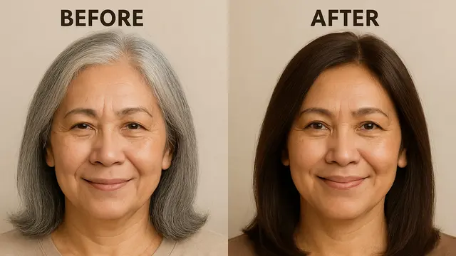 Inspirasi Warna Cat Rambut untuk Menutupi Uban (Foto: ChatGPT)
