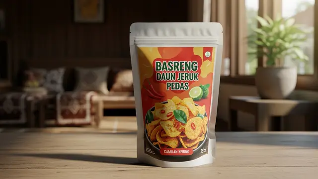 Basreng Daun Jeruk Pedas
