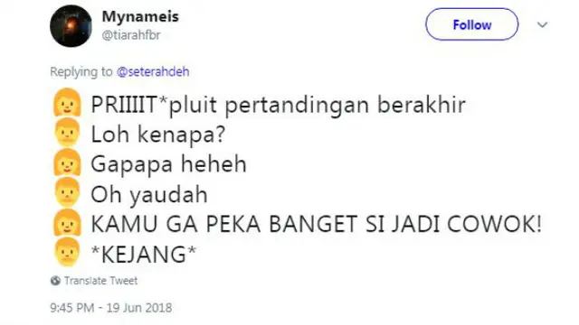 Lalu bagaimana jadinya kalau seorang cewek ditunjuk menjadi wasit?