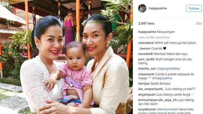 Lulu Tobing dan Happy Salma