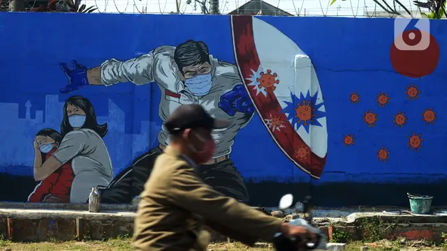 FOTO: Mural Bertema COVID-19 Hiasi Bukit Duri