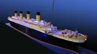 Replika ini memakan waktu 700 jam untuk membangunnya. (Titanic Museum)