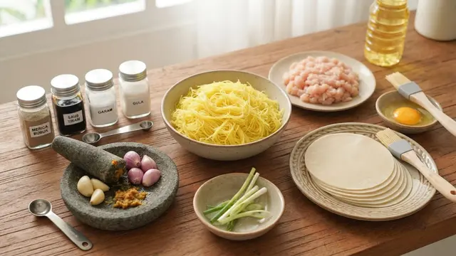Resep Bihun Gulung Aroma Isi Ayam
