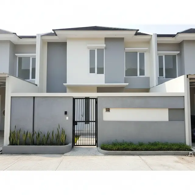 Model Benteng Depan Rumah Minimalis (Foto: Gemini AI)