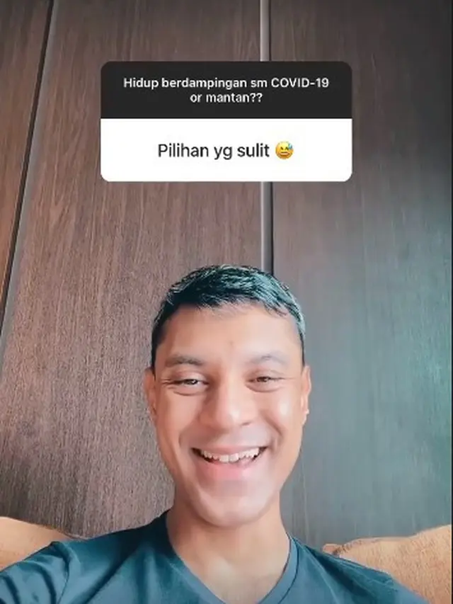 Didi Riyadi mengajak pengikutnya membahas soal hidup berdampingan dengan Covid-19 atau mantan (Instagram Stories)
