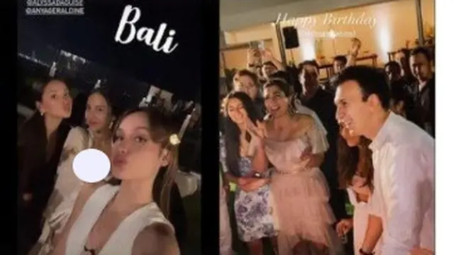 Pesta ultah Manoj Punjabi ke-50 bertema The Greatest Showman di Bali (Foto: Instagram @anyageraldine)