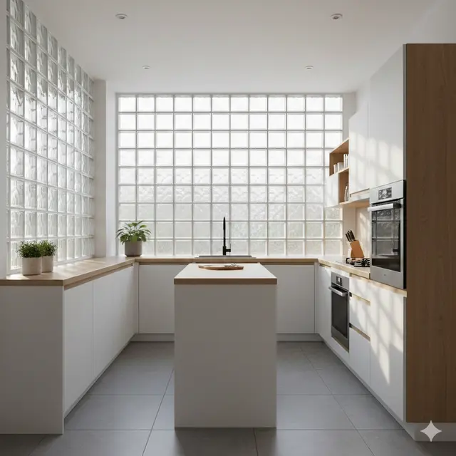 Gambar Glass Block Rumah Minimalis (Foto: Gemini AI)