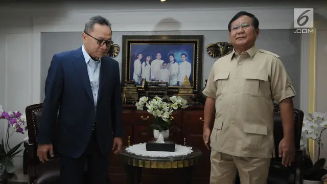 Jelang Pilkada Serentak 2018, Prabowo Subianto Temui Zulkifli Hasan