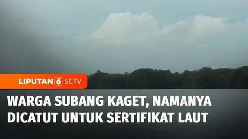 VIDEO: Heboh! 460 Hektare Laut di Subang Bersertifikat Hak Milik ATR/BPN, Kok Bisa?