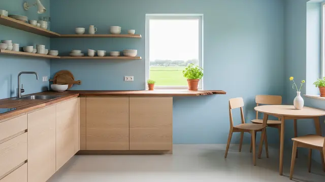 Warna Cat Dapur yang Segar dan Bikin Semangat Masak/Gemini AI