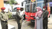 Badan Intelijen Negara (BIN) menggelar Swab antigen di Ponpes Daarul Aytam As Shoffy, Gunung Putri, Bogor, Jawa Barat, Senin (24/5/2021).